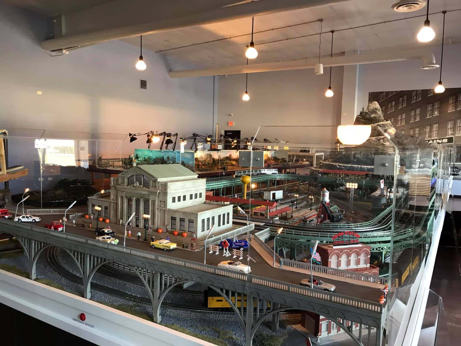 Model railroad exhibit at the Illinois Railway Museum