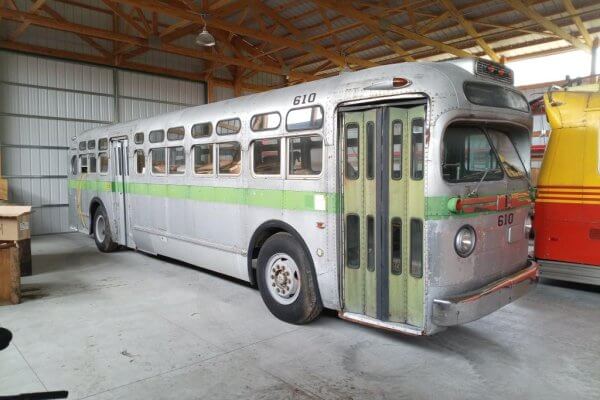 Cincinnati Newport & Covington diesel bus 283 at the Illinois Railway Museum.