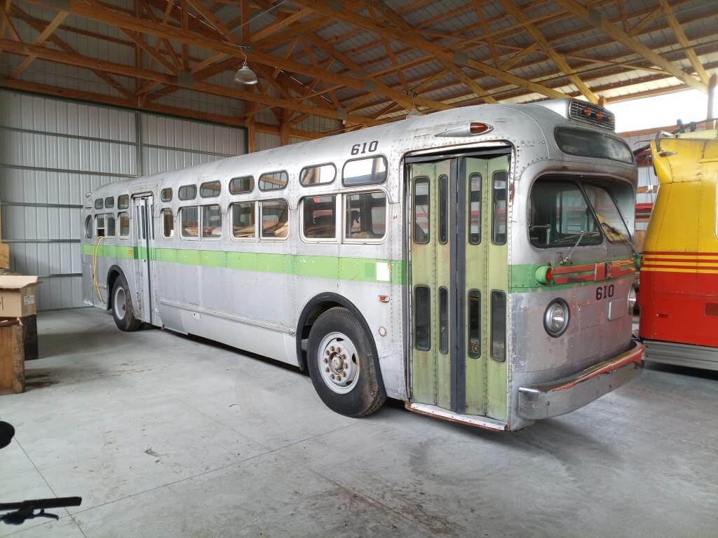 Cincinnati Newport & Covington diesel bus 283 at the Illinois Railway Museum.